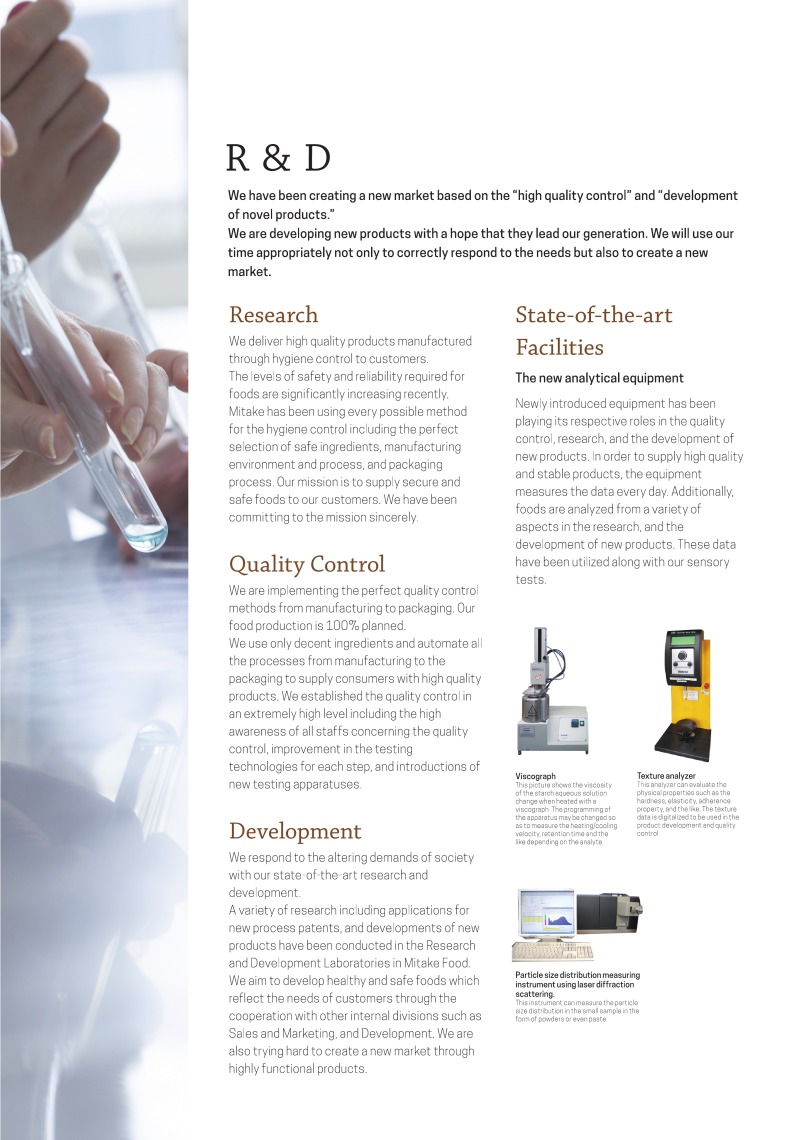 Company Profile Mitake Food Manufacturing Co., Ltd.