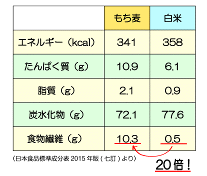 食物繊維20倍