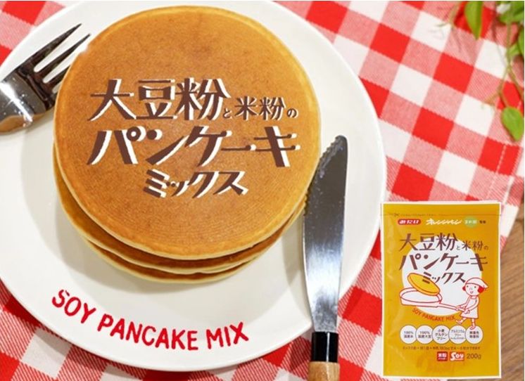 大豆粉と米粉のパンケーキミックス